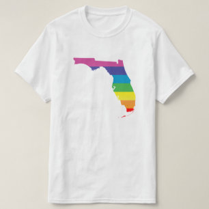 Camiseta orgullo de la Florida. rayado