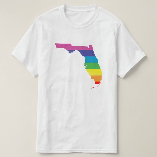 Camiseta orgullo de la Florida. rayado (Diseño del anverso)
