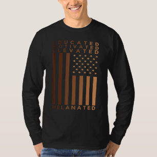 Camiseta Orgullo de la historia negra educado levantado M