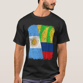 Camiseta Orgullo de la mitad argentina por la bandera colom