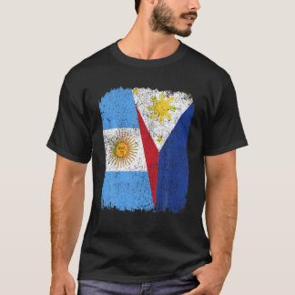 Camiseta Orgullo de la mitad argentina por la bandera filip