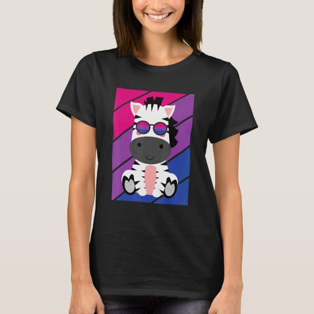 Camiseta Orgullo de las Cebras Bandera Bisexual Orgullo Org (Anverso)