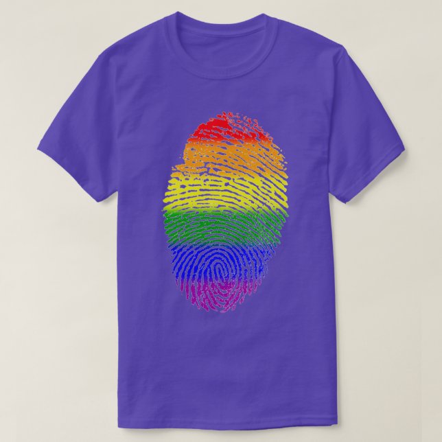 Camiseta orgullo de lgbt orgullo fingergay trimezcla (Diseño del anverso)