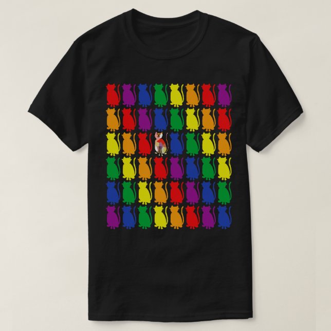 Camiseta Orgullo de los gatos (Diseño del anverso)