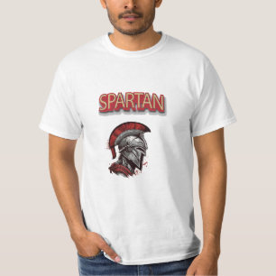 Camiseta Orgullo de los guerreros - Casco espartano con Plu