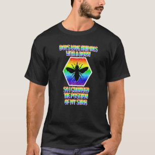 Camiseta Orgullo de los hombres gay orgullo LGBTQ apicultor