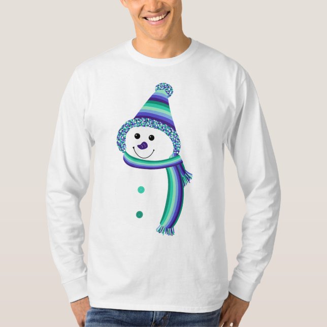 Camiseta Orgullo de los homosexuales Snowman Snowman verde  (Anverso)