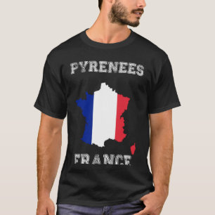 Camiseta Orgullo de los Pirineos de la bandera francesa con