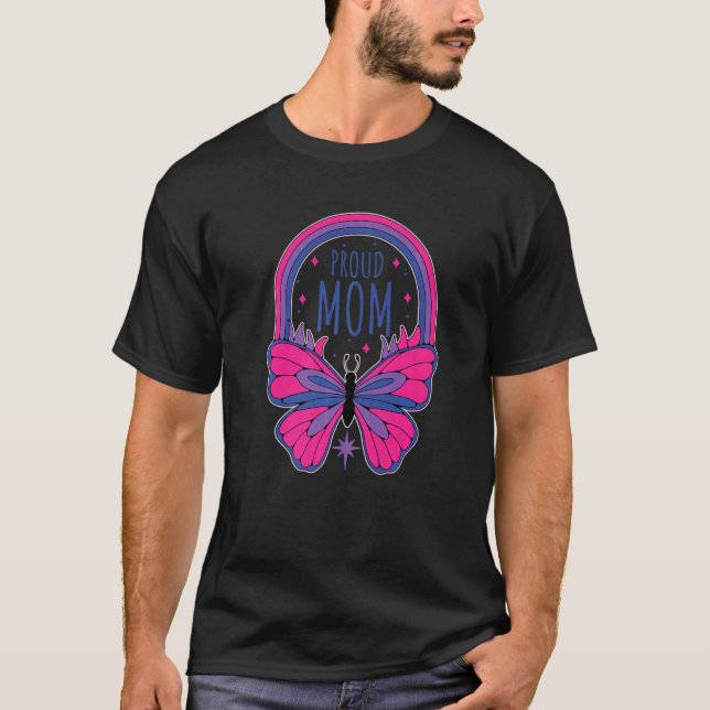 Camiseta Orgullo de mamá Bi Bisexual (Anverso)
