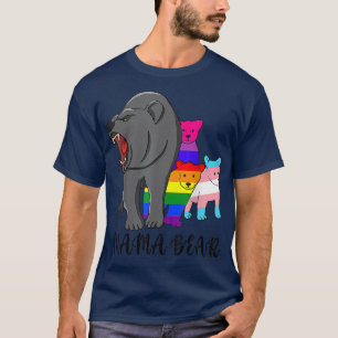 Camiseta Orgullo de Mama Oso LGBT Gay Trans Apoyo LGBTQ Par
