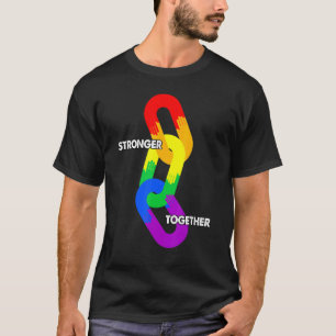 Camiseta Orgullo de Manos Activistas Lgbt Color Juntos Más