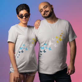 Camiseta Orgullo de mariposa de AroAce - Colores de la band