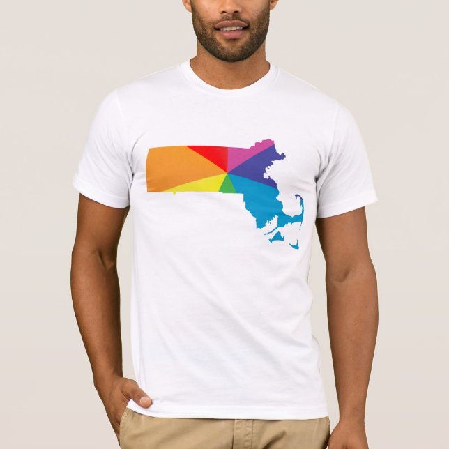 Camiseta orgullo de massachusetts. (Anverso)