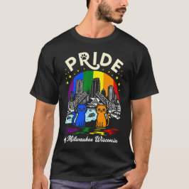 Camiseta Orgullo de Milwaukee Ciudad Wisconsin Gatos Arcoír