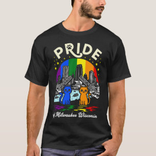 Camiseta Orgullo de Milwaukee Ciudad Wisconsin Gatos Arcoír