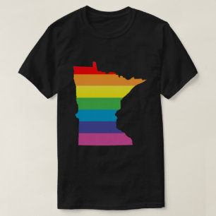Camiseta orgullo de minnesota. desnudado.