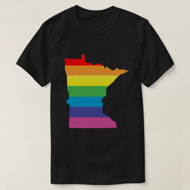 Camiseta orgullo de minnesota. desnudado. (Diseño del anverso)