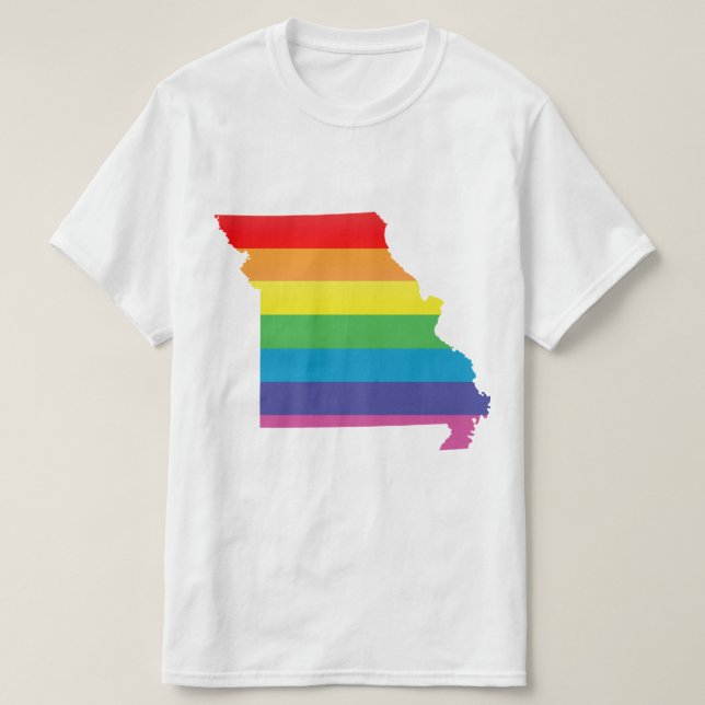 Camiseta orgullo de missouri. desnudado. (Diseño del anverso)