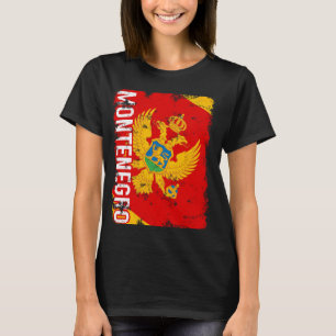 Camiseta Orgullo de Montenegro Bandera de Montenegro Rota P