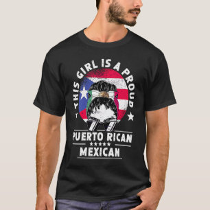 Camiseta Orgullo de mujer adulta mexicana de niña bandera d