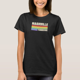 Camiseta Orgullo de Nashville Tennessee Bandera Arcoiris Or