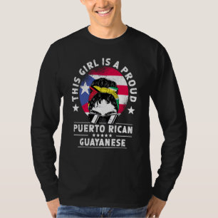 Camiseta Orgullo de niña mujer adulta de Guyana bandera de