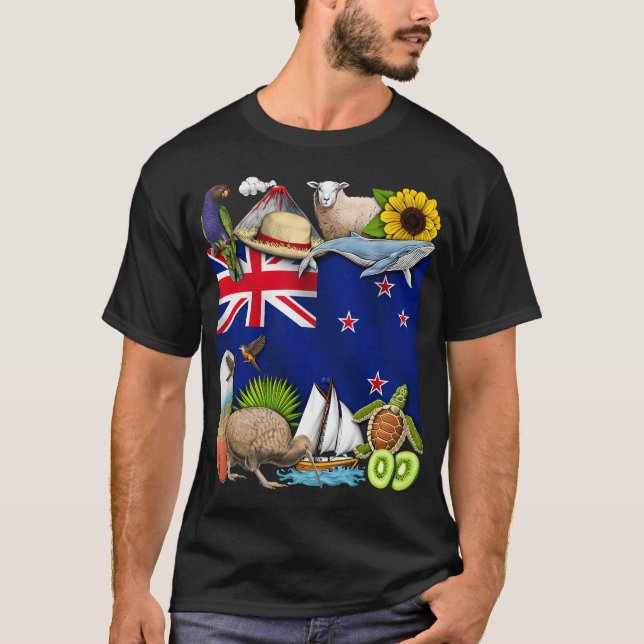 Camiseta Orgullo de Nueva Zelanda (Anverso)