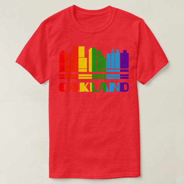 Camiseta Orgullo de Oakland Regalo LGBT de simpatizante LGB (Diseño del anverso)