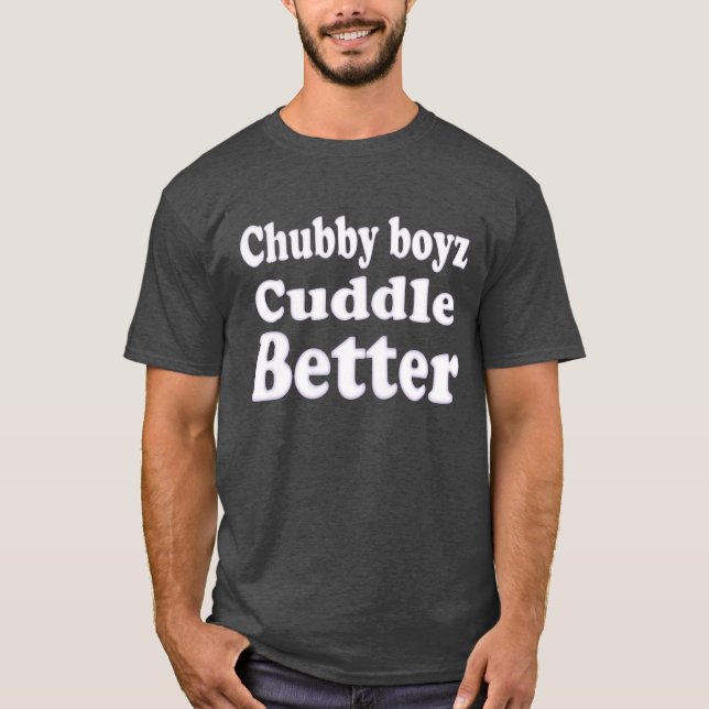 Camiseta Orgullo de oso Chubby Boyz abrazan mejor (Anverso)