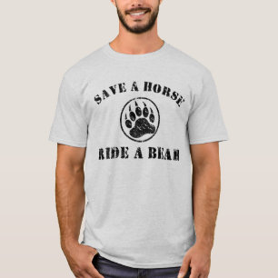 Camiseta Orgullo de Oso Gay Angustiado Salva un Caballo Mon