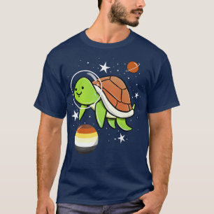 Camiseta Orgullo de oso gay astronauta de tortuga