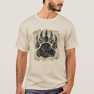 Camiseta Orgullo de oso gay Cool pata de oso angustiada ¡¡C