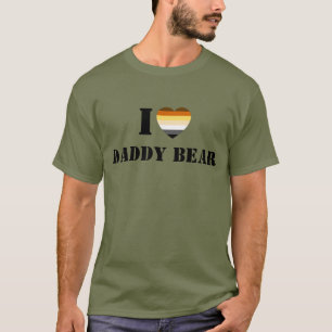 CAMISETA ORGULLO DE OSO GAY EN EL CORAZÓN OSO DE PAPÁ