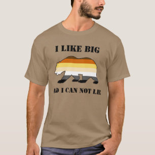 Camiseta Orgullo de oso gay Me gustan los osos grandes y no