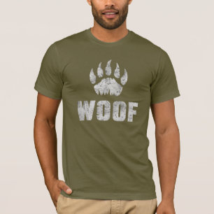 Camiseta Orgullo de Oso Gay pata de oso angustiada WOOF !