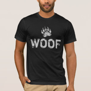 Camiseta Orgullo de oso gay pata de oso angustiado WOOF