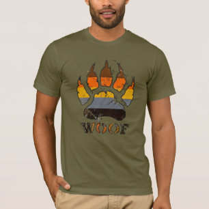Camiseta Orgullo de oso gay pata de oso angustiado WOOF !