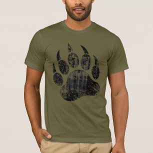 Camiseta Orgullo de oso gay pata de oso desgastada ¡CALIENT