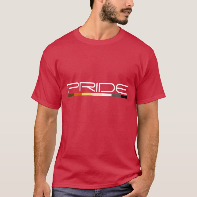 Camiseta Orgullo de oso moderno y atrevido (Anverso)