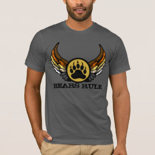 Camiseta Orgullo de oso Osos dominan alas de ángel Pata de 