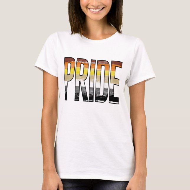 Camiseta Orgullo de Oso Palabra (Anverso)