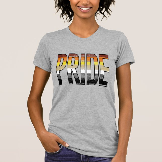 Camiseta Orgullo de Oso Palabra (Anverso)