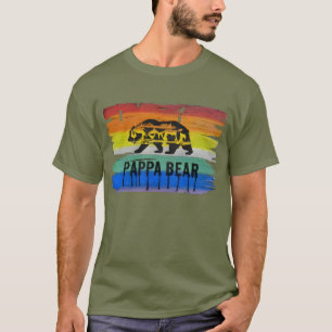 Camiseta Orgullo de Oso Pappa Gay Masculino Angustiado
