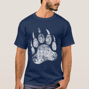 Camiseta Orgullo de oso pata de oso angustiado