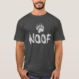 Camiseta Orgullo de oso pata de oso angustiado WOOF