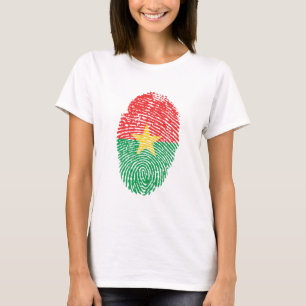 Camiseta Orgullo de país con huellas dactilares de la bande