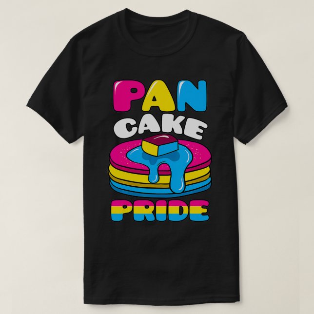 Camiseta Orgullo de Pancake Panseual bandera arco iris Flap (Diseño del anverso)