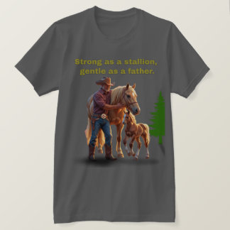 Camiseta Orgullo de papá de caballo - Edición ecuestre del