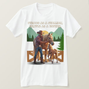 Camiseta Orgullo de papá de caballo - Edición ecuestre del 