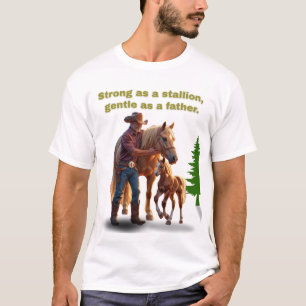 Camiseta Orgullo de papá de caballo - Edición ecuestre del 